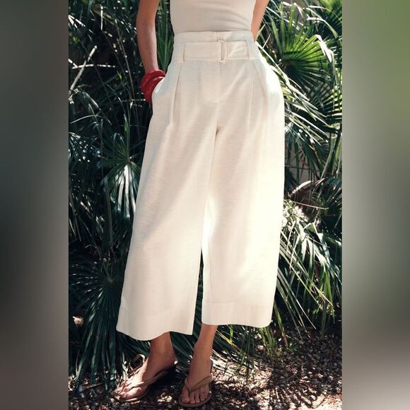 ZARA BELTED CULOTTES - Picture 4 of 11